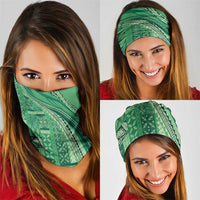 Pasifika Women's Day - Samoa Siapo Malu Tattoo Inspired Neck Gaiter Jade
