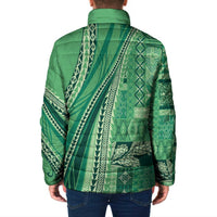 Pasifika Women's Day - Samoa Siapo Malu Tattoo Inspired Padded Jacket Jade