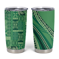 Pasifika Women's Day - Samoa Siapo Malu Tattoo Inspired Tumbler Cup Jade