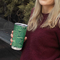 Pasifika Women's Day - Samoa Siapo Malu Tattoo Inspired Tumbler Cup Jade