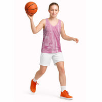 Pasifika Women's Day - Samoa Siapo Malu Tattoo Inspired Basketball Jersey Pink