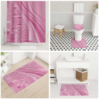 Pasifika Women's Day - Samoa Siapo Malu Tattoo Inspired Bathroom Set Pink