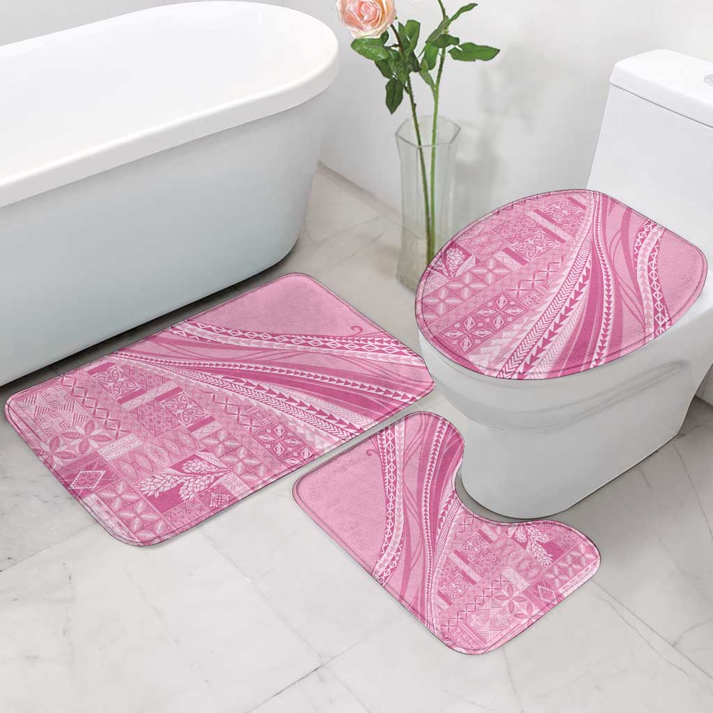 Pasifika Women's Day - Samoa Siapo Malu Tattoo Inspired Bathroom Set Pink