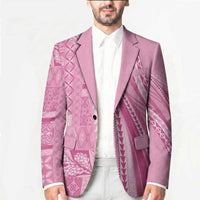 Pasifika Women's Day - Samoa Siapo Malu Tattoo Inspired Blazer Pink