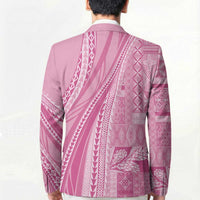Pasifika Women's Day - Samoa Siapo Malu Tattoo Inspired Blazer Pink