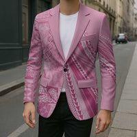 Pasifika Women's Day - Samoa Siapo Malu Tattoo Inspired Blazer Pink