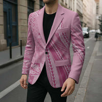 Pasifika Women's Day - Samoa Siapo Malu Tattoo Inspired Blazer Pink