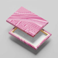 Pasifika Women's Day - Samoa Siapo Malu Tattoo Inspired Canvas Wall Art Pink