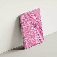 Pasifika Women's Day - Samoa Siapo Malu Tattoo Inspired Canvas Wall Art Pink