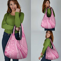 Pasifika Women's Day - Samoa Siapo Malu Tattoo Inspired Grocery Bag Pink
