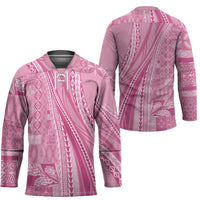 Pasifika Women's Day - Samoa Siapo Malu Tattoo Inspired Hockey Jersey Pink