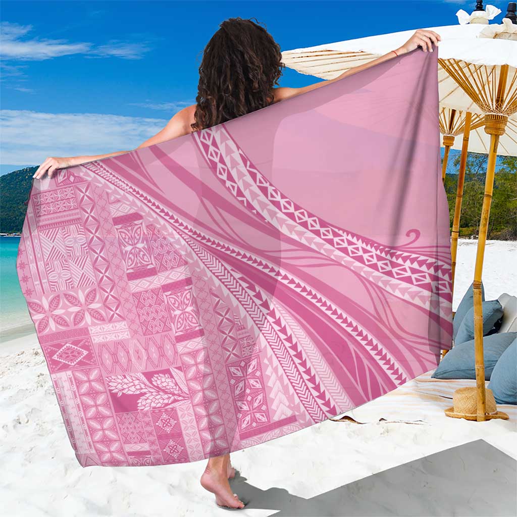 Pasifika Women's Day - Samoa Siapo Malu Tattoo Inspired Sarong Pink