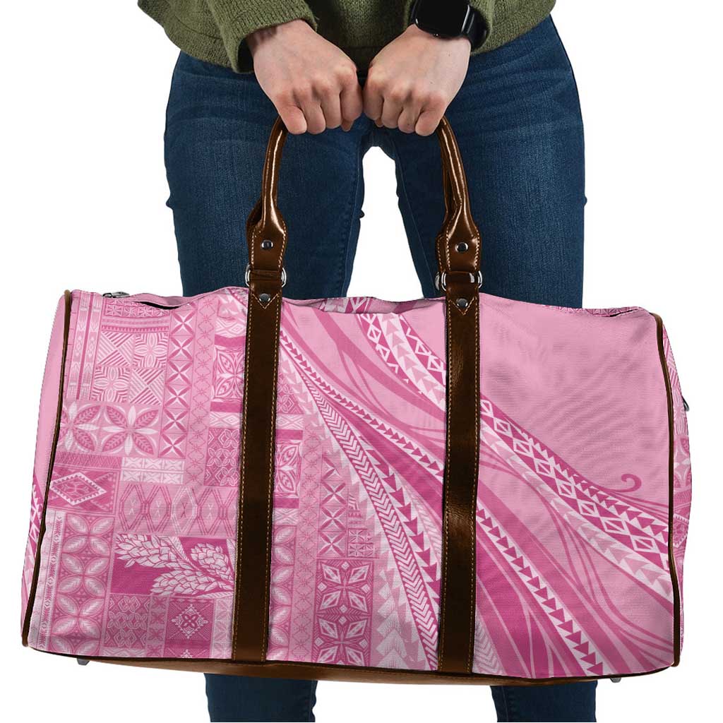 Pasifika Women's Day - Samoa Siapo Malu Tattoo Inspired Travel Bag Pink