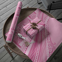 Pasifika Women's Day - Samoa Siapo Malu Tattoo Inspired Wrapping Paper Pink