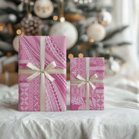 Pasifika Women's Day - Samoa Siapo Malu Tattoo Inspired Wrapping Paper Pink