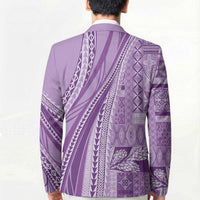 Pasifika Women's Day - Samoa Siapo Malu Tattoo Inspired Blazer Lavender