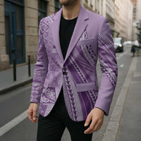 Pasifika Women's Day - Samoa Siapo Malu Tattoo Inspired Blazer Lavender
