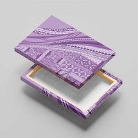 Pasifika Women's Day - Samoa Siapo Malu Tattoo Inspired Canvas Wall Art Lavender LT7 - Polynesian Pride