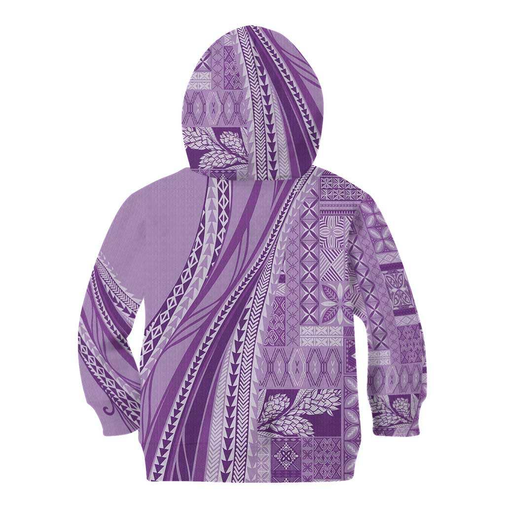 Pasifika Women's Day - Samoa Siapo Malu Tattoo Inspired Kid Hoodie Lavender LT7 - Polynesian Pride