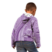 Pasifika Women's Day - Samoa Siapo Malu Tattoo Inspired Kid Hoodie Lavender LT7 - Polynesian Pride