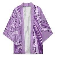 Pasifika Women's Day - Samoa Siapo Malu Tattoo Inspired Kimono Lavender