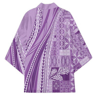 Pasifika Women's Day - Samoa Siapo Malu Tattoo Inspired Kimono Lavender