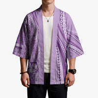 Pasifika Women's Day - Samoa Siapo Malu Tattoo Inspired Kimono Lavender