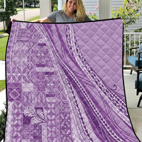Pasifika Women's Day - Samoa Siapo Malu Tattoo Inspired Quilt Lavender