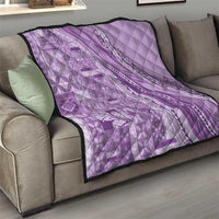 Pasifika Women's Day - Samoa Siapo Malu Tattoo Inspired Quilt Lavender