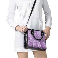 Pasifika Women's Day - Samoa Siapo Malu Tattoo Inspired Shoulder Handbag Lavender