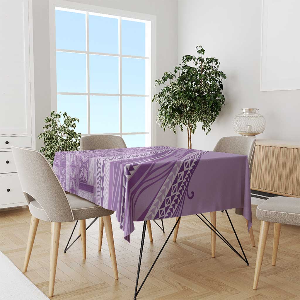 Pasifika Women's Day - Samoa Siapo Malu Tattoo Inspired Tablecloth Lavender