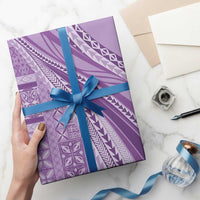 Pasifika Women's Day - Samoa Siapo Malu Tattoo Inspired Wrapping Paper Lavender