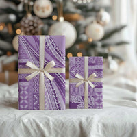 Pasifika Women's Day - Samoa Siapo Malu Tattoo Inspired Wrapping Paper Lavender