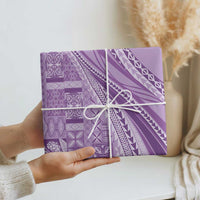 Pasifika Women's Day - Samoa Siapo Malu Tattoo Inspired Wrapping Paper Lavender