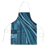 Pasifika Women's Day - Samoa Siapo Malu Tattoo Inspired Apron Navy Blue