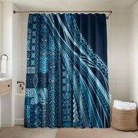 Pasifika Women's Day - Samoa Siapo Malu Tattoo Inspired Bathroom Set Navy Blue