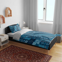 Pasifika Women's Day - Samoa Siapo Malu Tattoo Inspired Bedding Set Navy Blue LT7 - Polynesian Pride