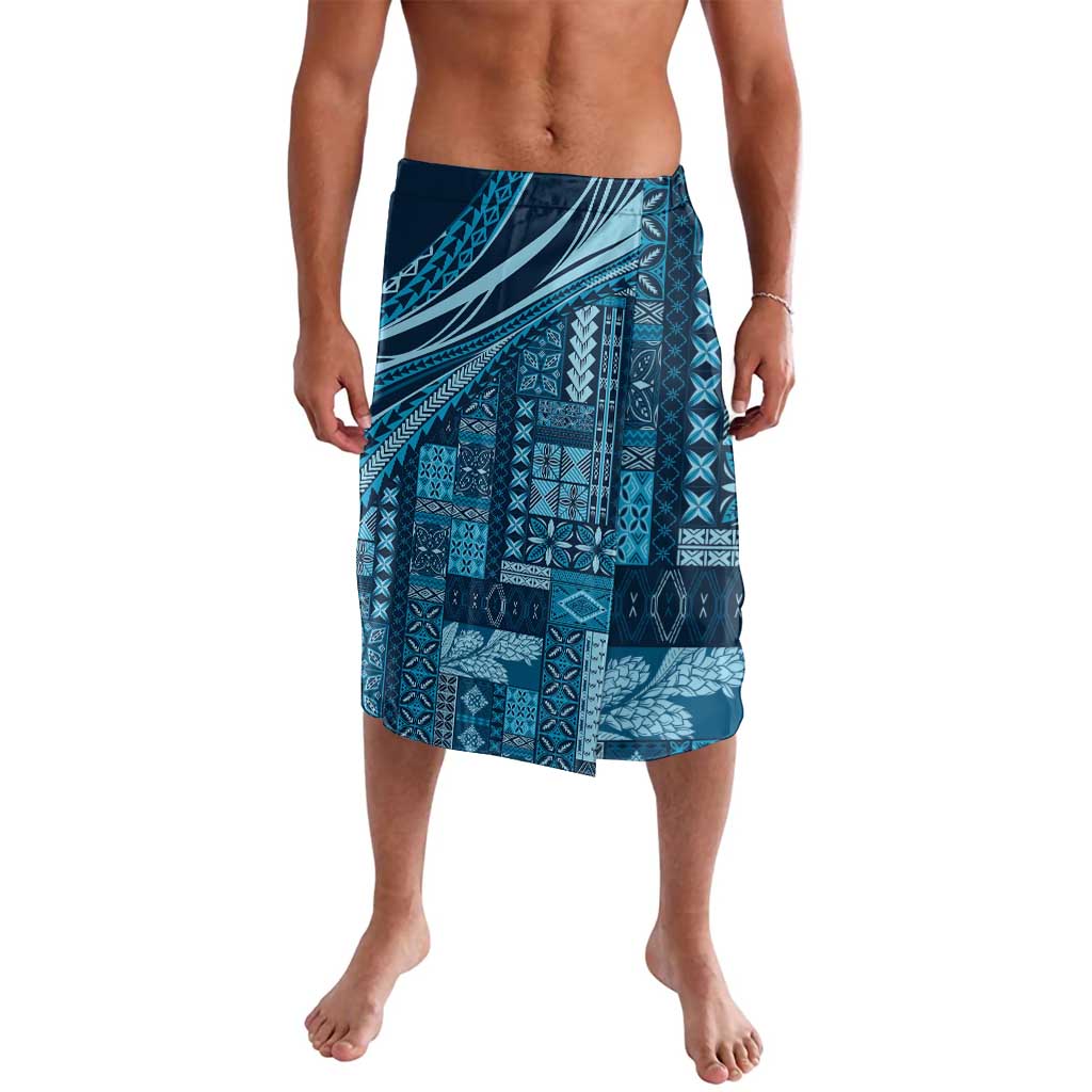 Pasifika Women's Day - Samoa Siapo Malu Tattoo Inspired Lavalava Navy Blue