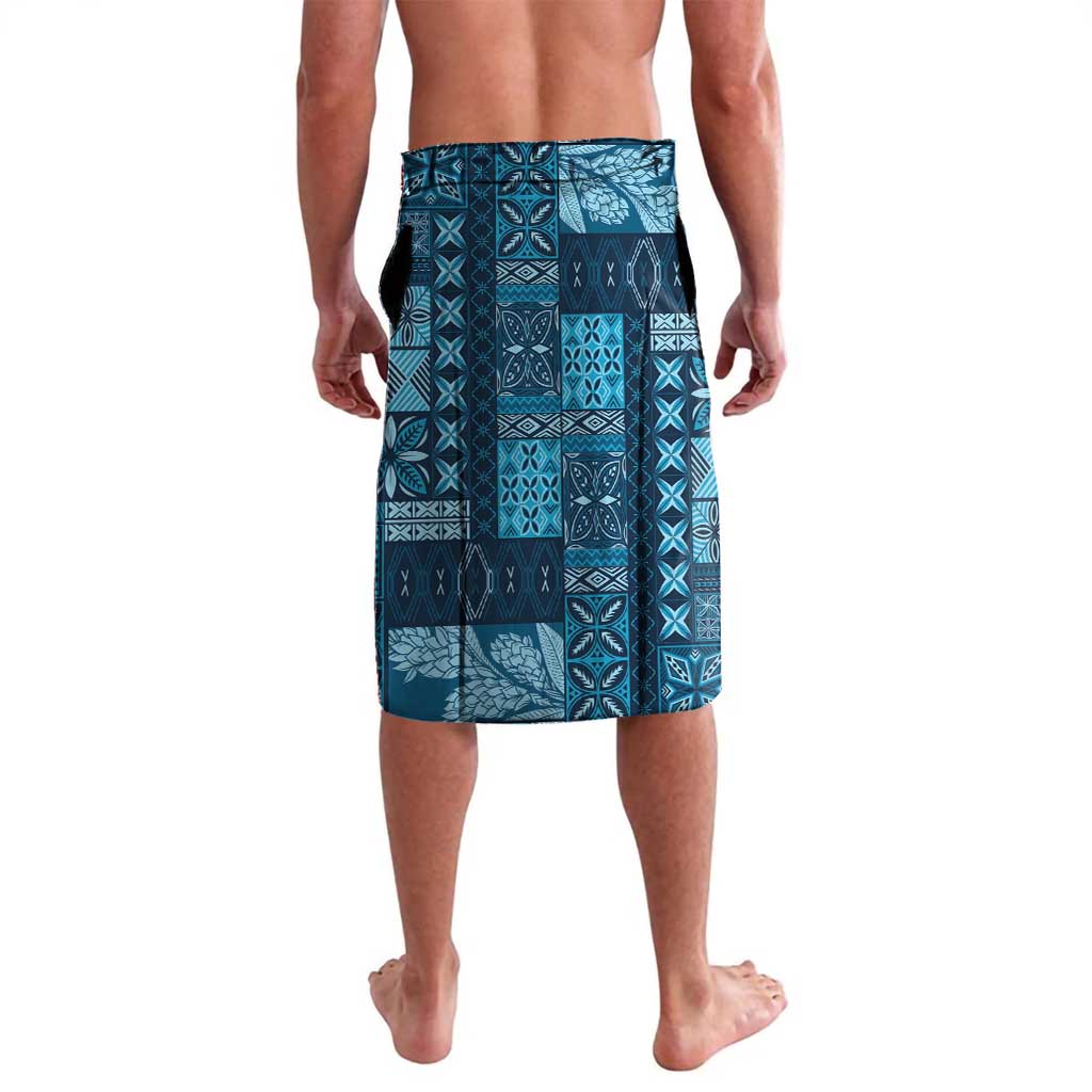 Pasifika Women's Day - Samoa Siapo Malu Tattoo Inspired Lavalava Navy Blue