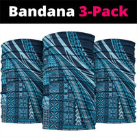 Pasifika Women's Day - Samoa Siapo Malu Tattoo Inspired Neck Gaiter Navy Blue