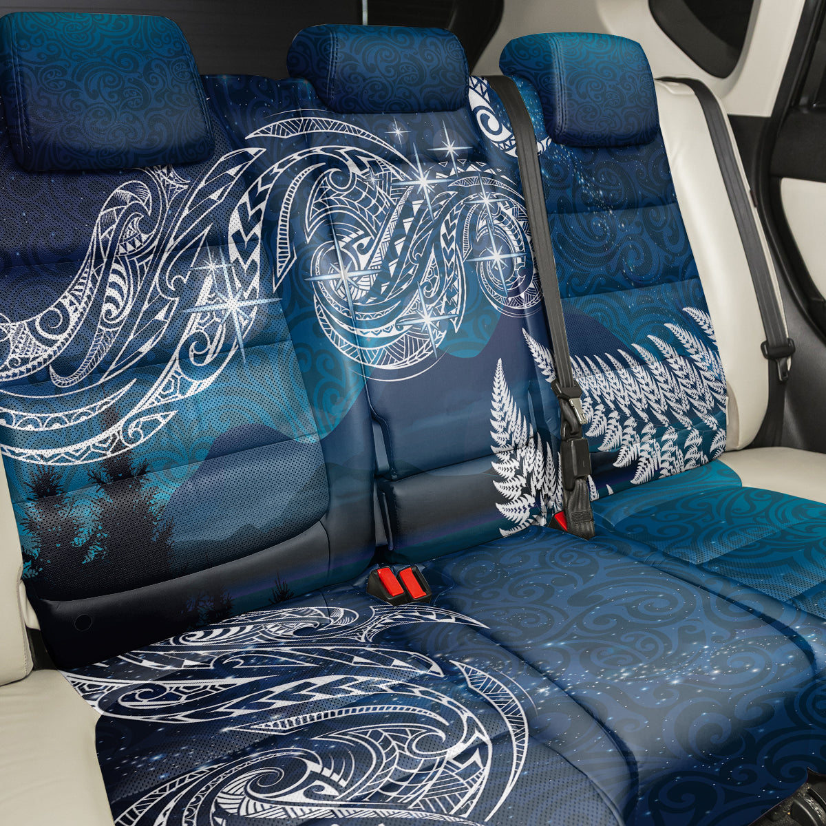 New Zealand Matariki Back Car Seat Cover Starry Night Style LT7 - Polynesian Pride