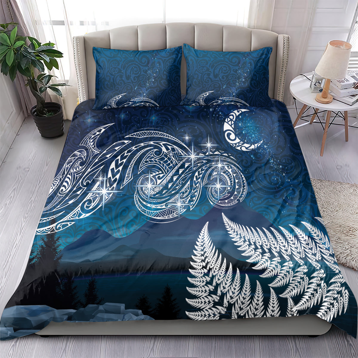 New Zealand Matariki Bedding Set Starry Night Style LT7 - Polynesian Pride