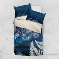 New Zealand Matariki Bedding Set Starry Night Style LT7 US Twin 172cm x 218cm Navy - Polynesian Pride