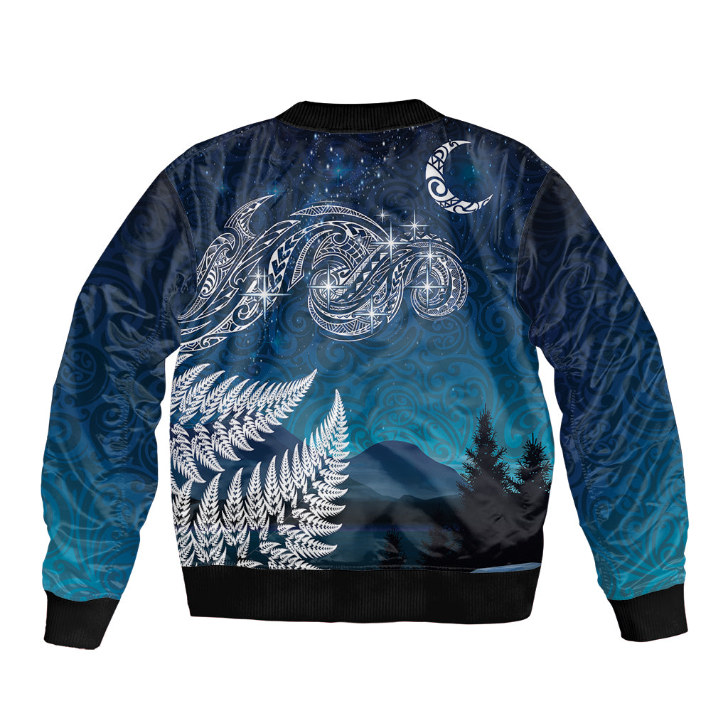 New Zealand Matariki Bomber Jacket Starry Night Style LT7 - Polynesian Pride