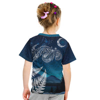 New Zealand Matariki Kid T Shirt Starry Night Style LT7 - Polynesian Pride