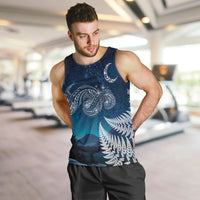 New Zealand Matariki Men Tank Top Starry Night Style LT7 Navy - Polynesian Pride