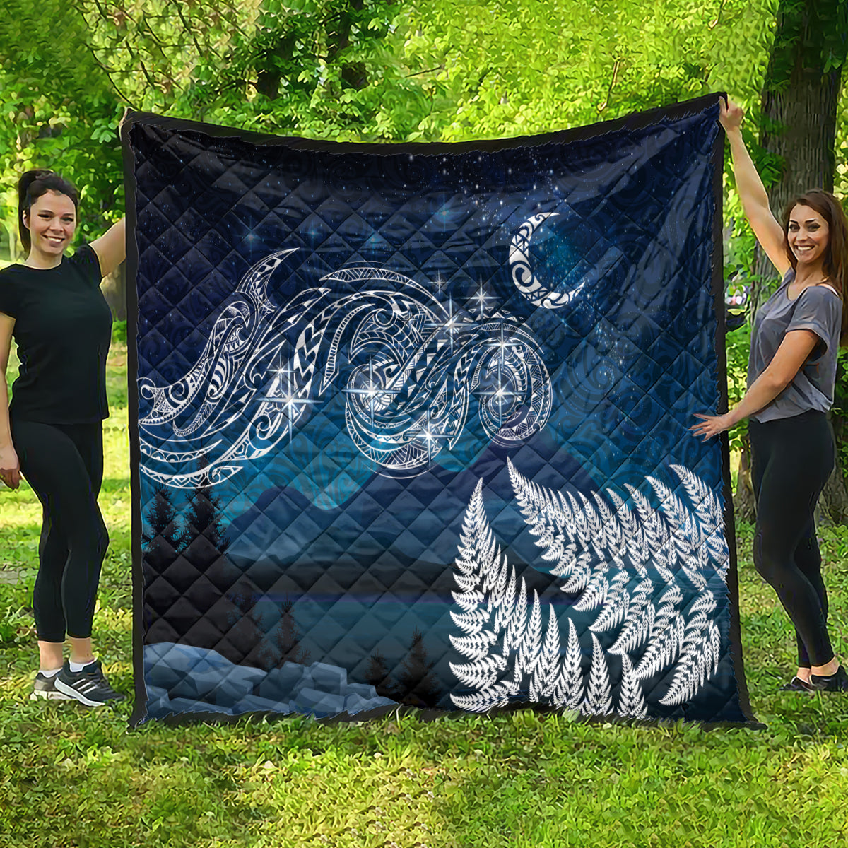 New Zealand Matariki Quilt Starry Night Style LT7 - Polynesian Pride