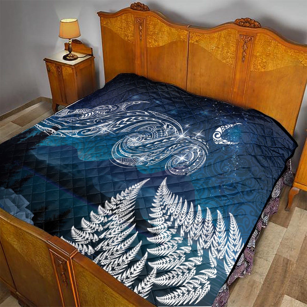 New Zealand Matariki Quilt Starry Night Style LT7 - Polynesian Pride