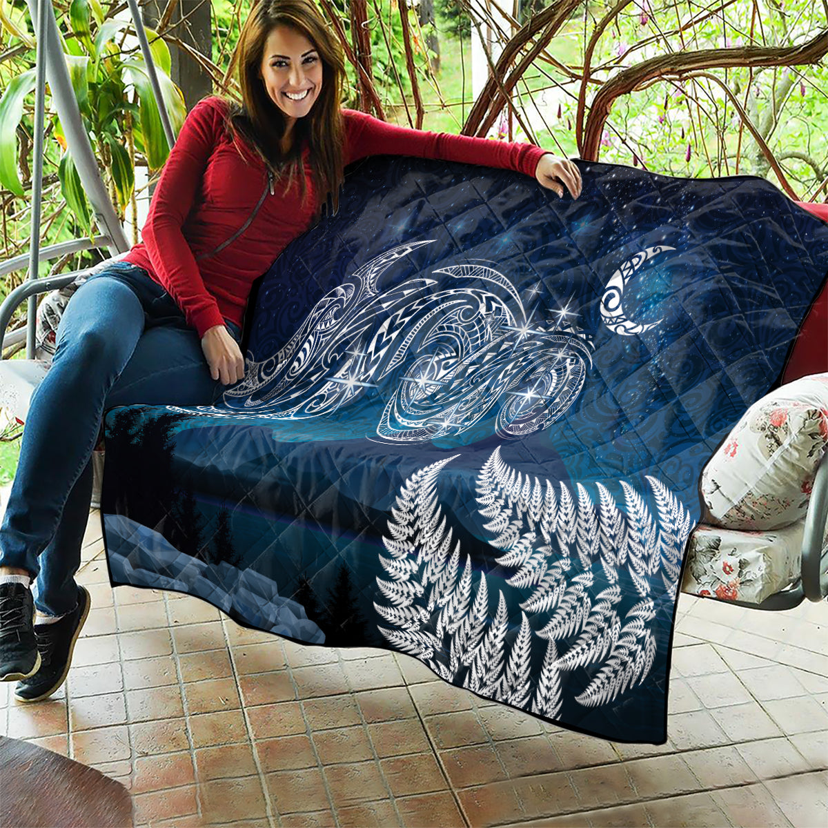 New Zealand Matariki Quilt Starry Night Style LT7 - Polynesian Pride