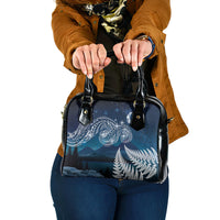 New Zealand Matariki Shoulder Handbag Starry Night Style LT7 One Size Navy - Polynesian Pride